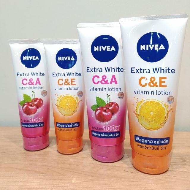 Dưỡng thể trắng da chống nắng Nivea Extra White Vitamin C&A C&E 320ml Thái Lan