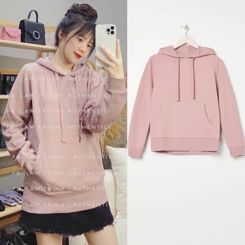 Áo nỉ bông trơn hàng Authentic