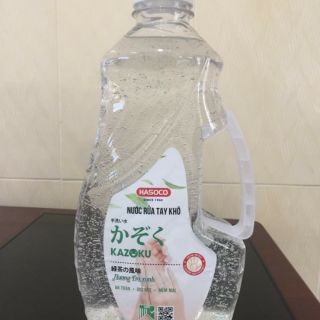 [Chính hãng] có xuất hóa đơn gtgt. Nước rửa tay khô kazoku 1,8lít giá 165k