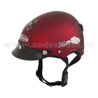 Mũ bảo hiểm andes 108l đỏ đô