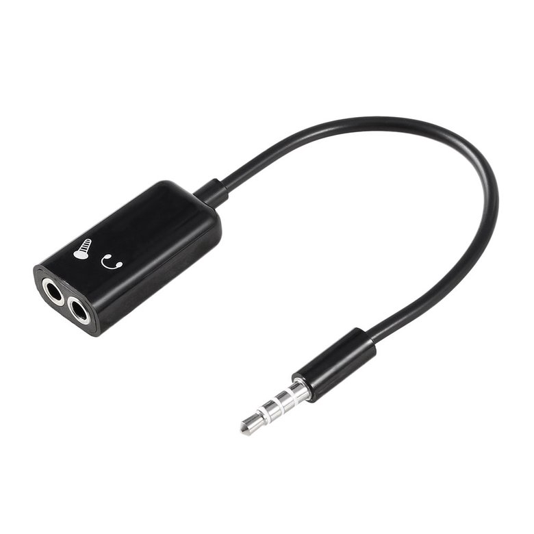 Dây cáp nối đổi đầu tai nghe 3.5mm và mic