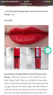 Son Bourjois Velvet 