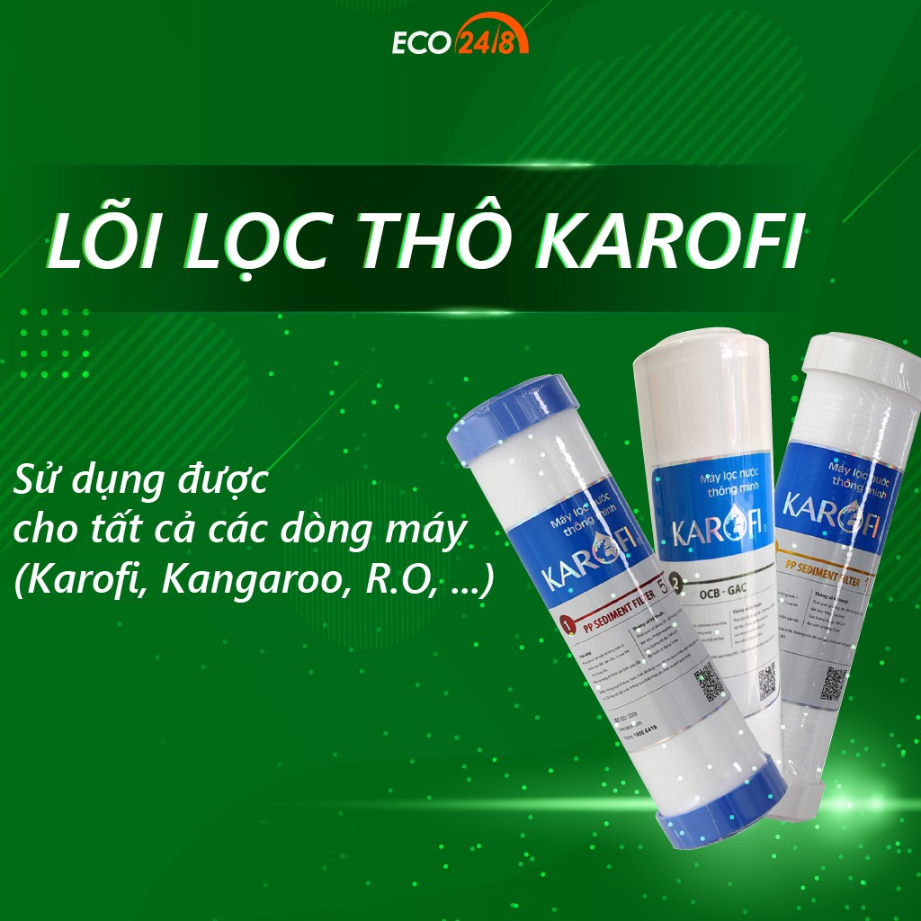 Máy Lọc Nước KAROFI E9RO - 9 Lõi Lọc Sạch Tạp Chất Bùn Đất