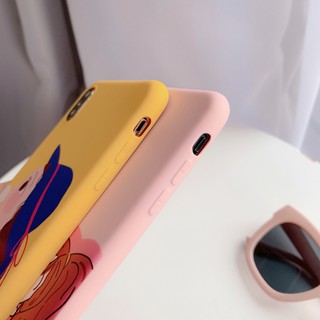 [ IPHONE ] Ốp Lưng Silicon Cô Gái Đội Mũ - A003