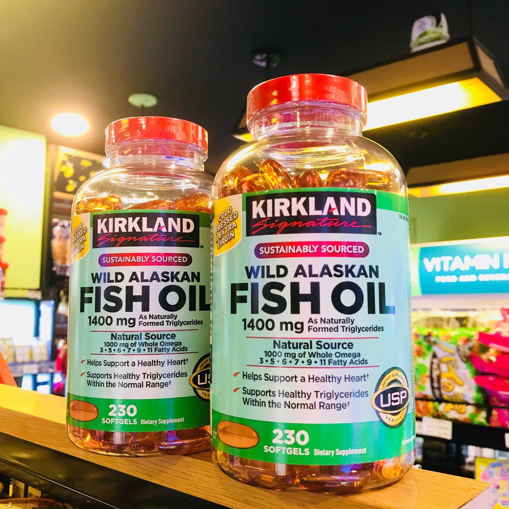 Dầu Cá Hồi Đỏ Kirkland Signature Fish Oil Wild Alaskan Bổ Sung Omega 3 5 6 7 9 11 Hũ 230 Viên | BigBuy360 - bigbuy360.vn