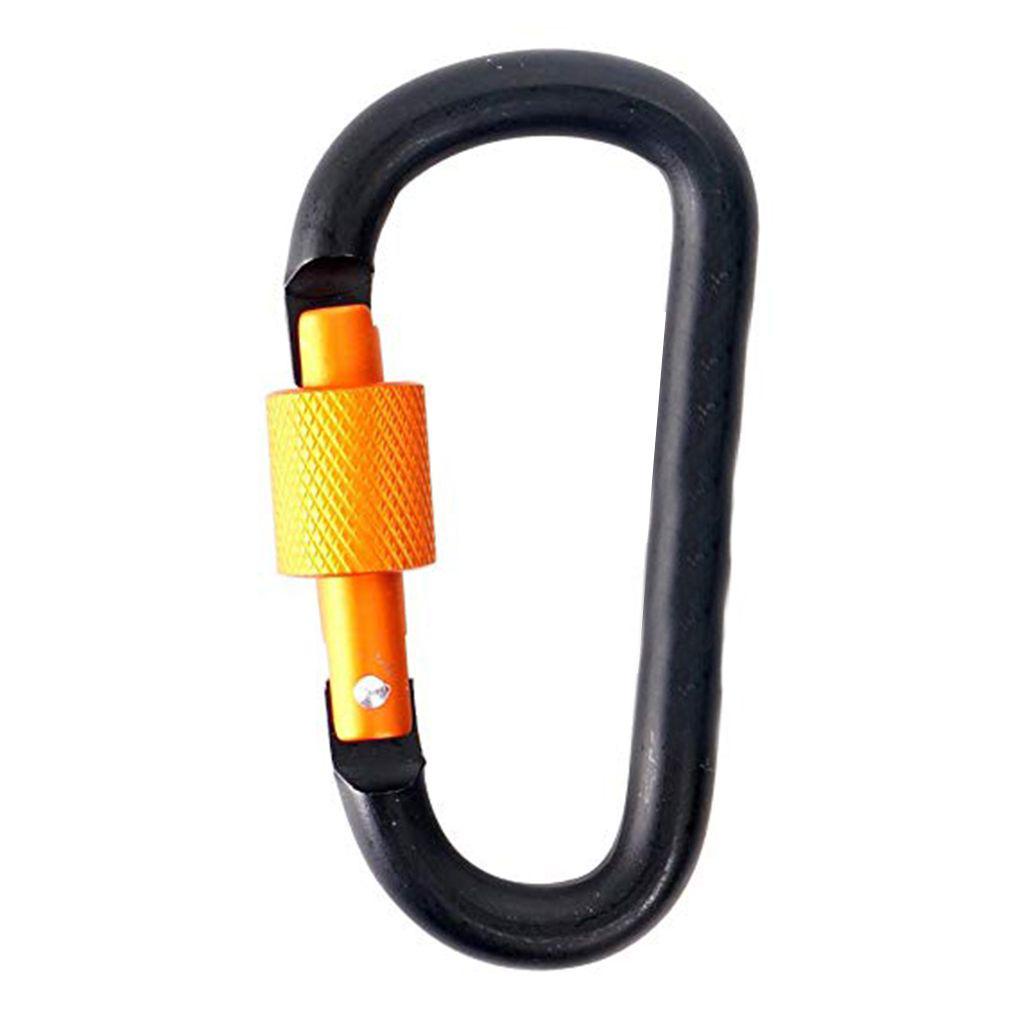 Móc Khóa Carabiner Chữ D Bằng Thép Không Gỉ Dùng Leo Núi