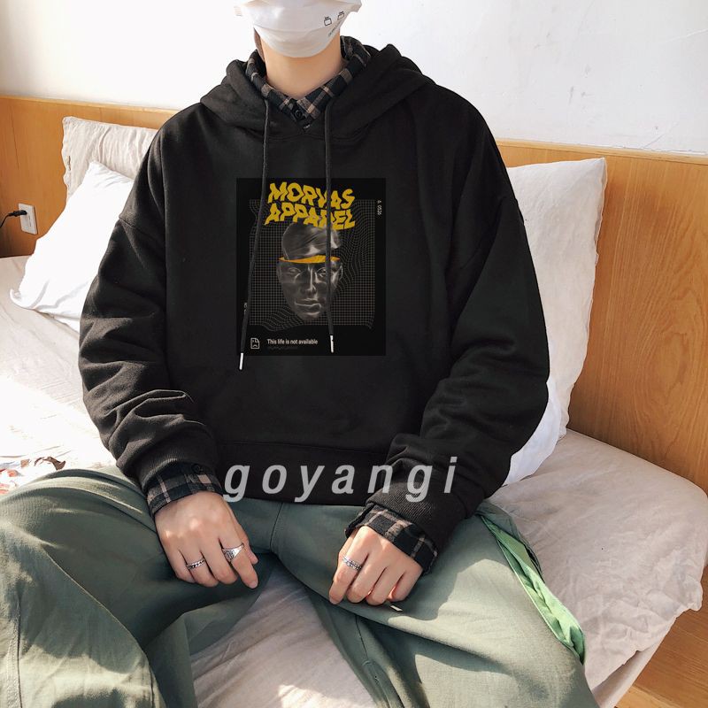 Áo hoodie goyangi The Head oversize phong cách hàn quốc