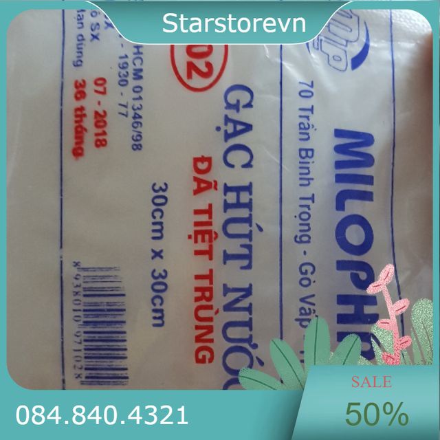 Gạc đắp mặt nạ dùng trong spa( 10 miếng)