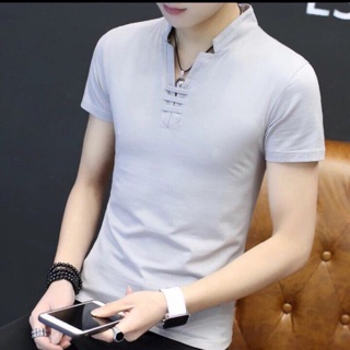 Áo cổ trụ chữ v nam cao cấp