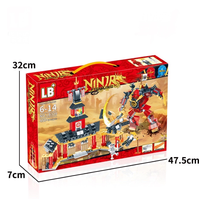 Lego con trai lắp ghép người sắt chiến đấu toà tháp canh phòng
