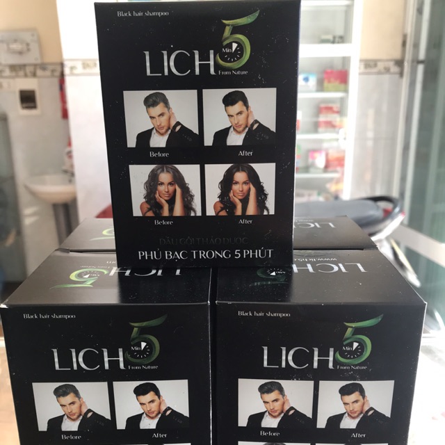 Dầu gộc đen tóc LICH5