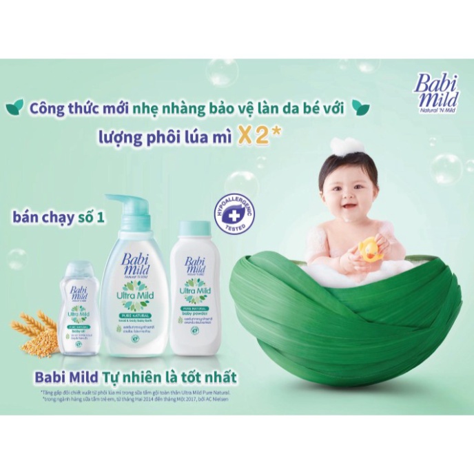 Kem dưỡng da trẻ em Babi Mild - Pure Natural hũ 50g