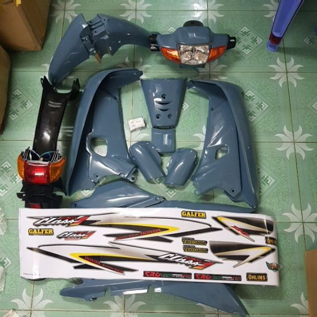 Dàn áo wave110 màu xi măng