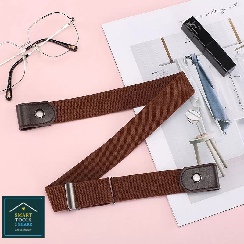 Thắt Lưng Lười Dây Thun Có Nút Bấm Điều Chỉnh Lưng Quần Jeans, Quần Ống Rộng Phong Cách Hiện Đại, Trẻ Trung
