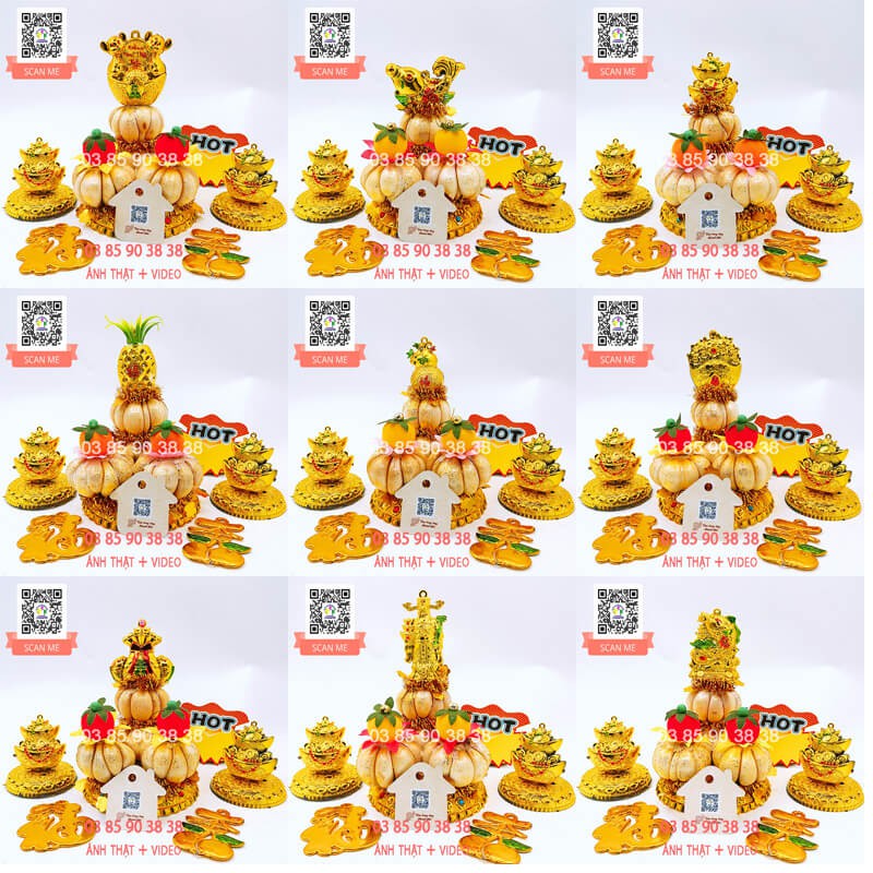 [Đồng Giá 65k] Bông Tỏi Ông Địa Tháp Tỏi Thần Tài Đậu Ngũ Sắc VỢ CHỒNG TÔI nhiều mẫu | BigBuy360 - bigbuy360.vn