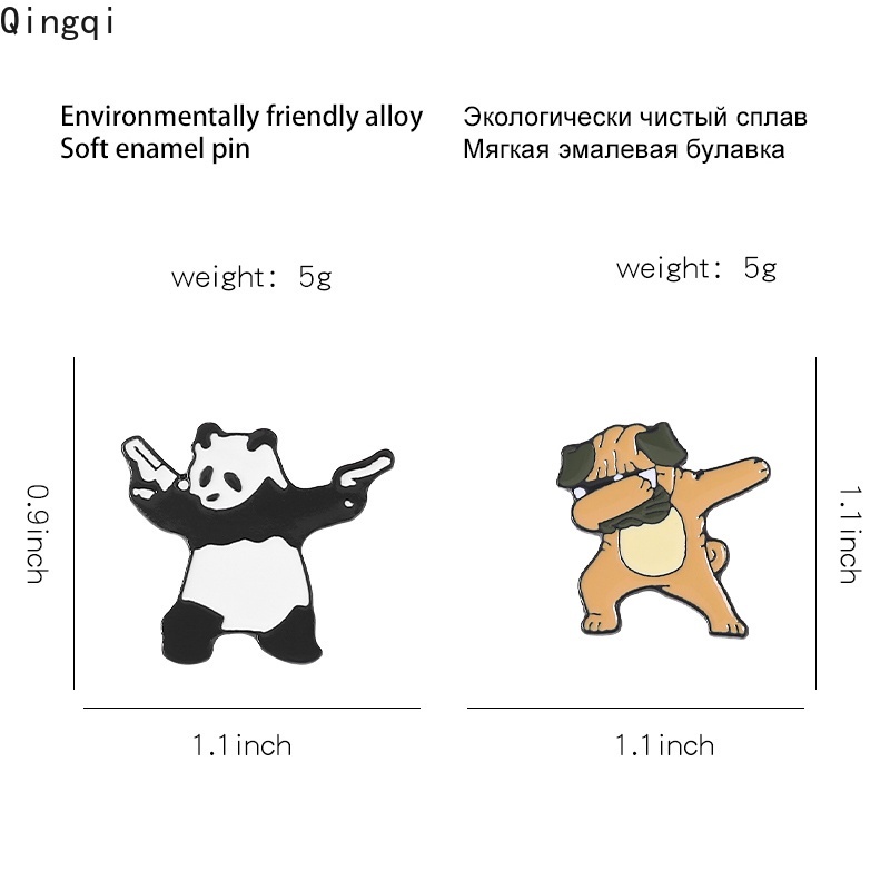 Ghim cài áo Miss Zoe hình động vật hoạt hình dễ thương