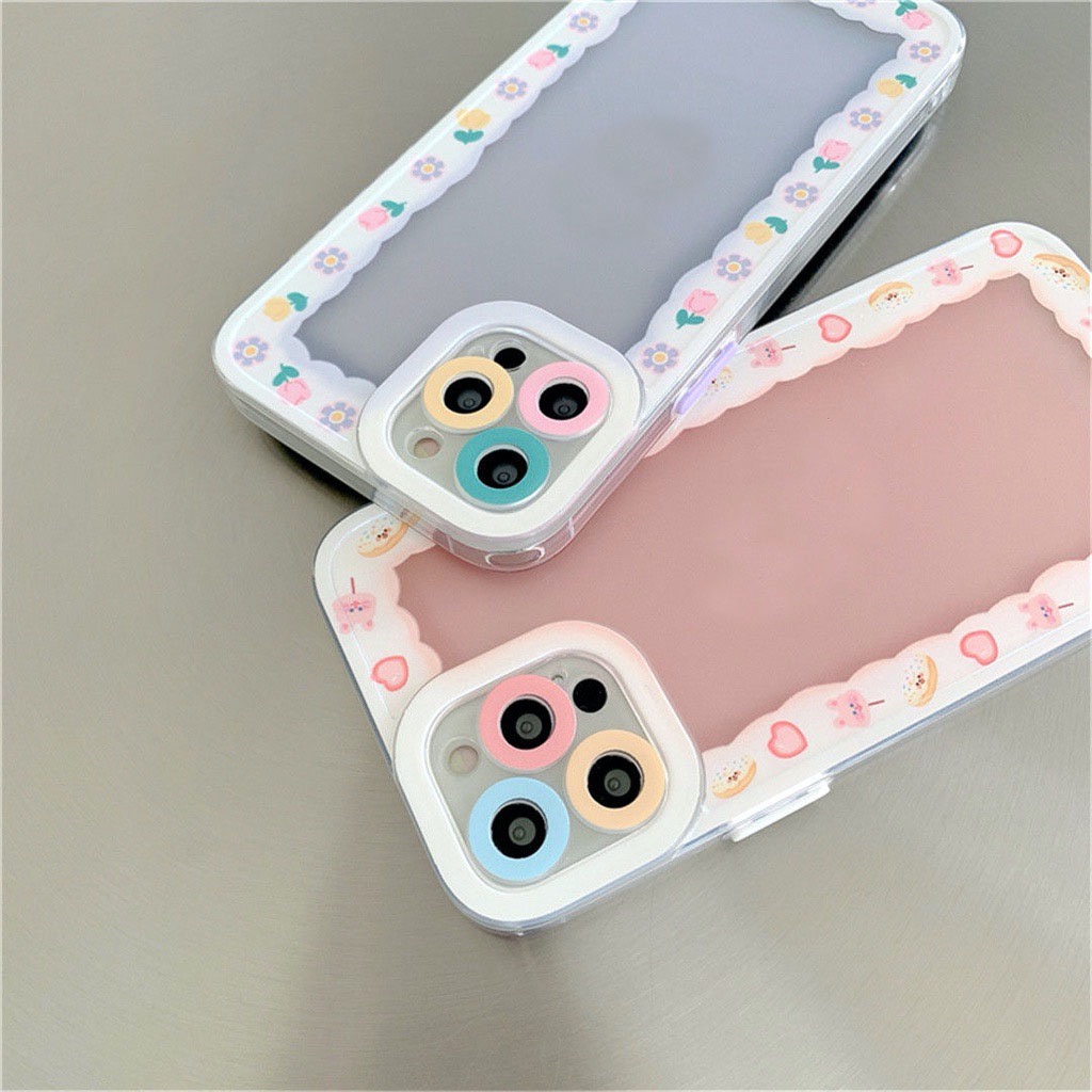 Ốp điện thoại trong suốt họa tiết hoạt hình chống rơi cho IPhone 11 11promax XR 12 12promax SE X XS 7 8Plus Xs
