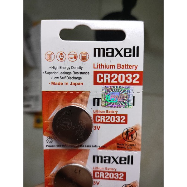 Pin CR 2032 Maxell chính hãng Nhật có tem chống hàng giả dành cho Cmos, thiết bị điện tử...