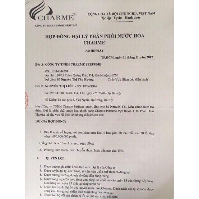 Nước hoa charme-trust-50ml mẫu mới | BigBuy360 - bigbuy360.vn