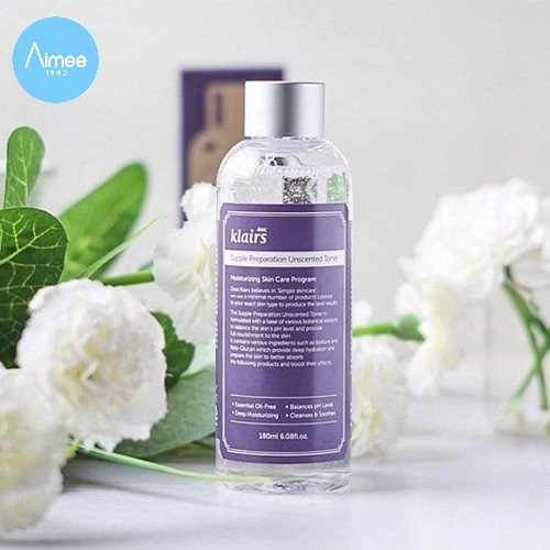 Nước hoa hồng DEAR, KLAIRS không mùi Toner 180ml [Aimee1992]