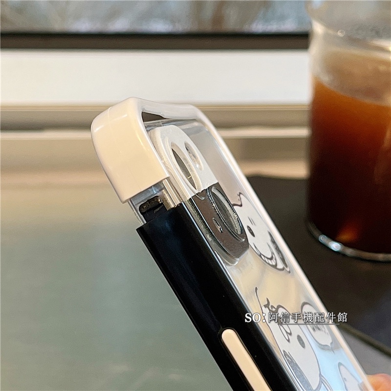 Ốp Điện Thoại Silicone Trong Suốt Chống Sốc In Hình Snoopy Hoạt Hình Cho iphone11 i12 13PRO XR XS MAX