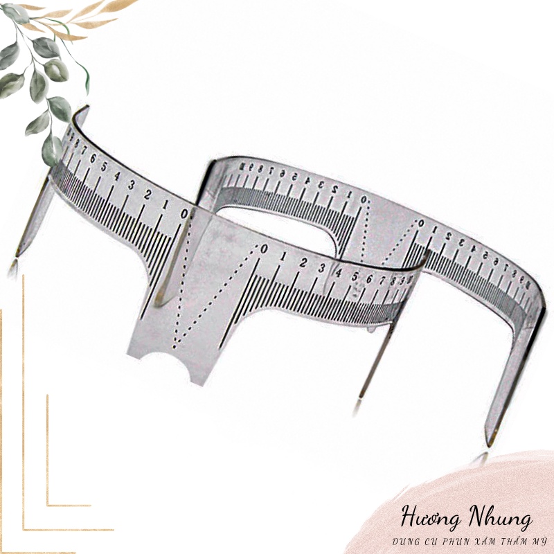 Thước nhựa cong chữ M dùng trong phun xăm, spa