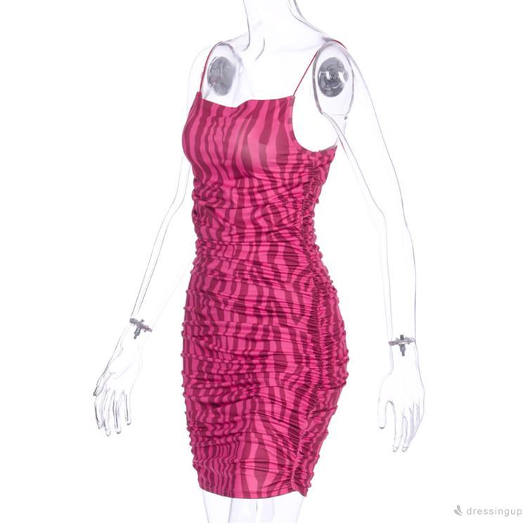 Đầm Hai Dây Hở Lưng In Họa Tiết Thời Trang Dành Cho Nữ | BigBuy360 - bigbuy360.vn