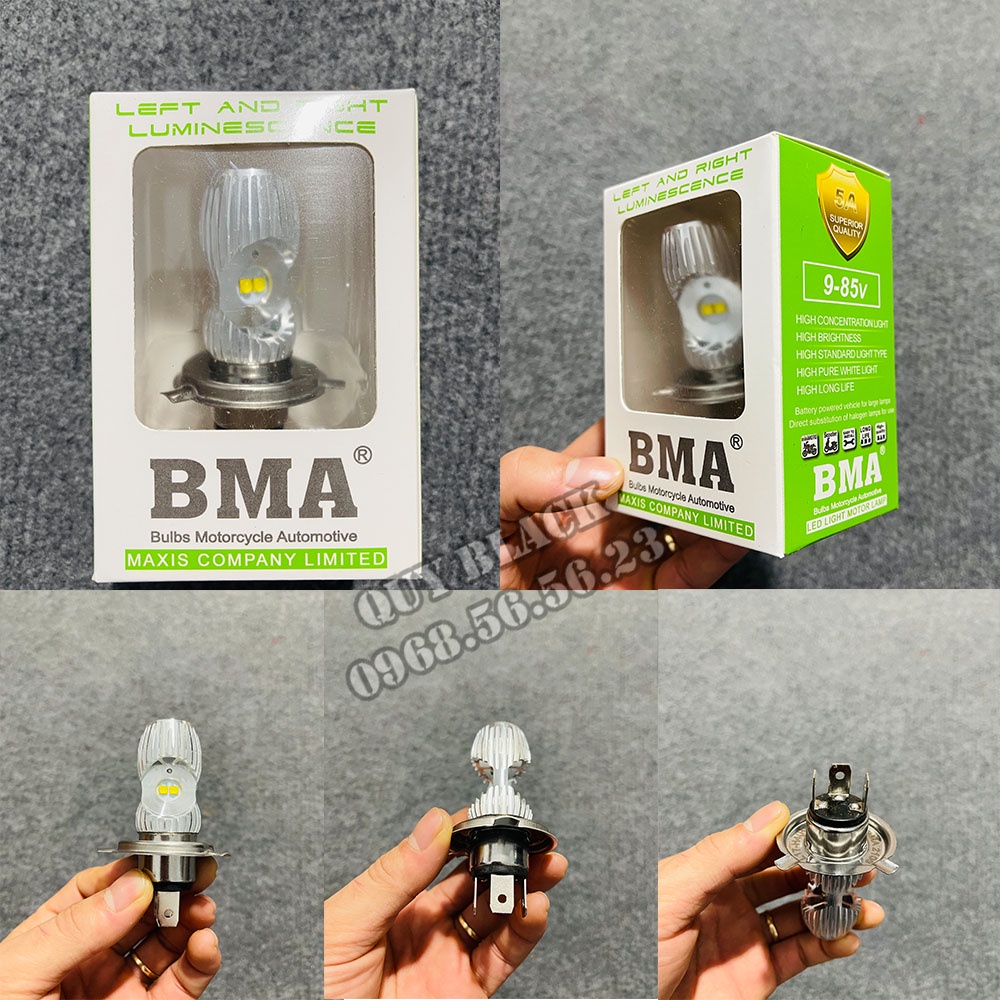 Đèn Led Xe Máy BMA Chính Hãng Đèn Sêu Sáng Siêu Bền Và Cực Rẻ Dành Cho Wave