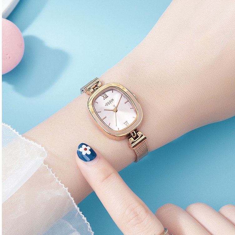 Đồng Hồ quartz Chạy Kim Chống Thấm Nước Hình Con Ngỗng Thời Trang Hàn Quốc Cho Nữ 11733