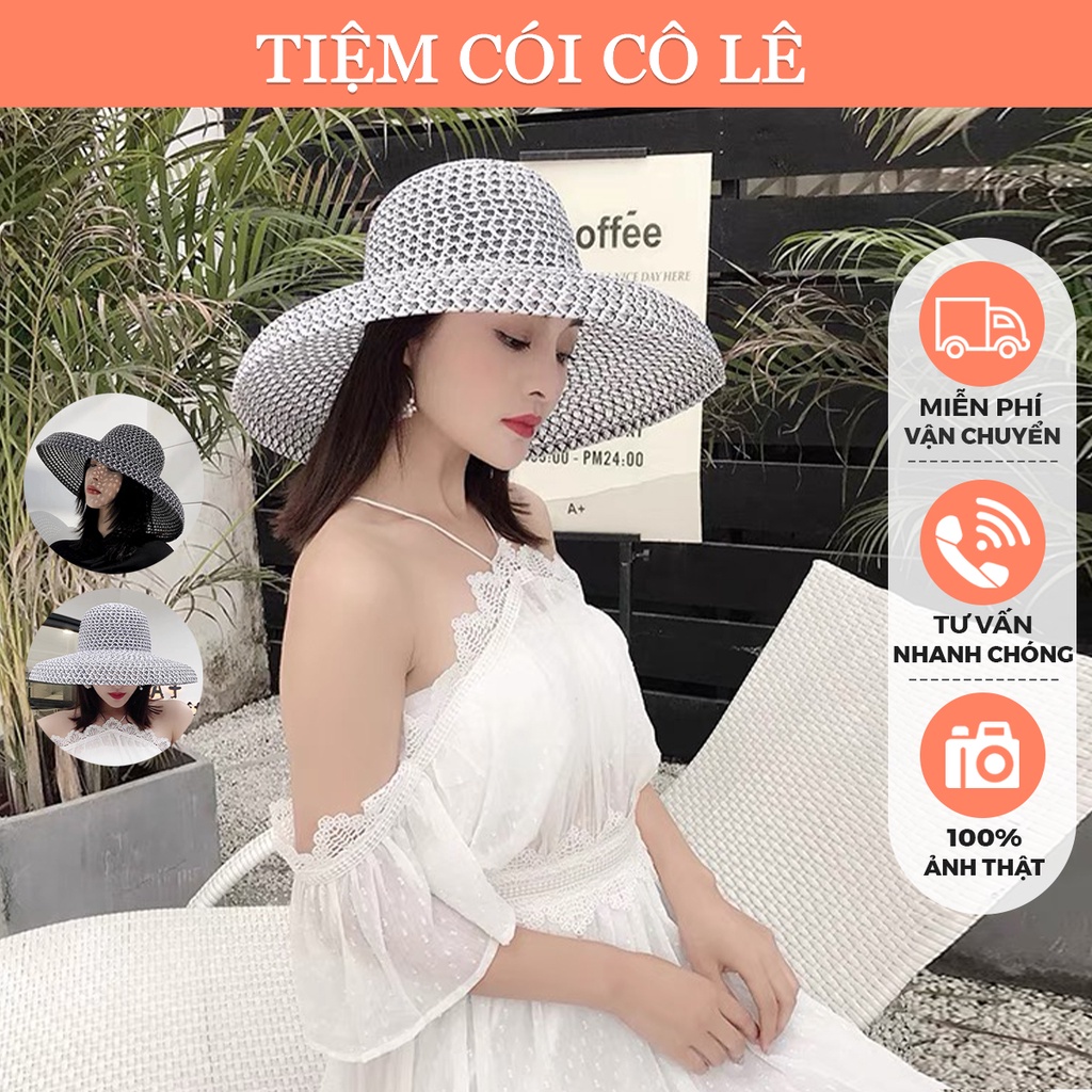 Nón chuông lưới hot trend, mũ lưới thời trang siêu sang cho bạn gái - Tiệm Cói Cô Lê