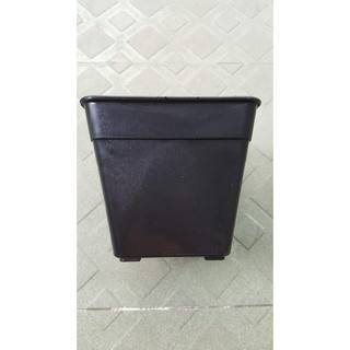 Chậu vuông 14x12 đen (Set 100 cái)