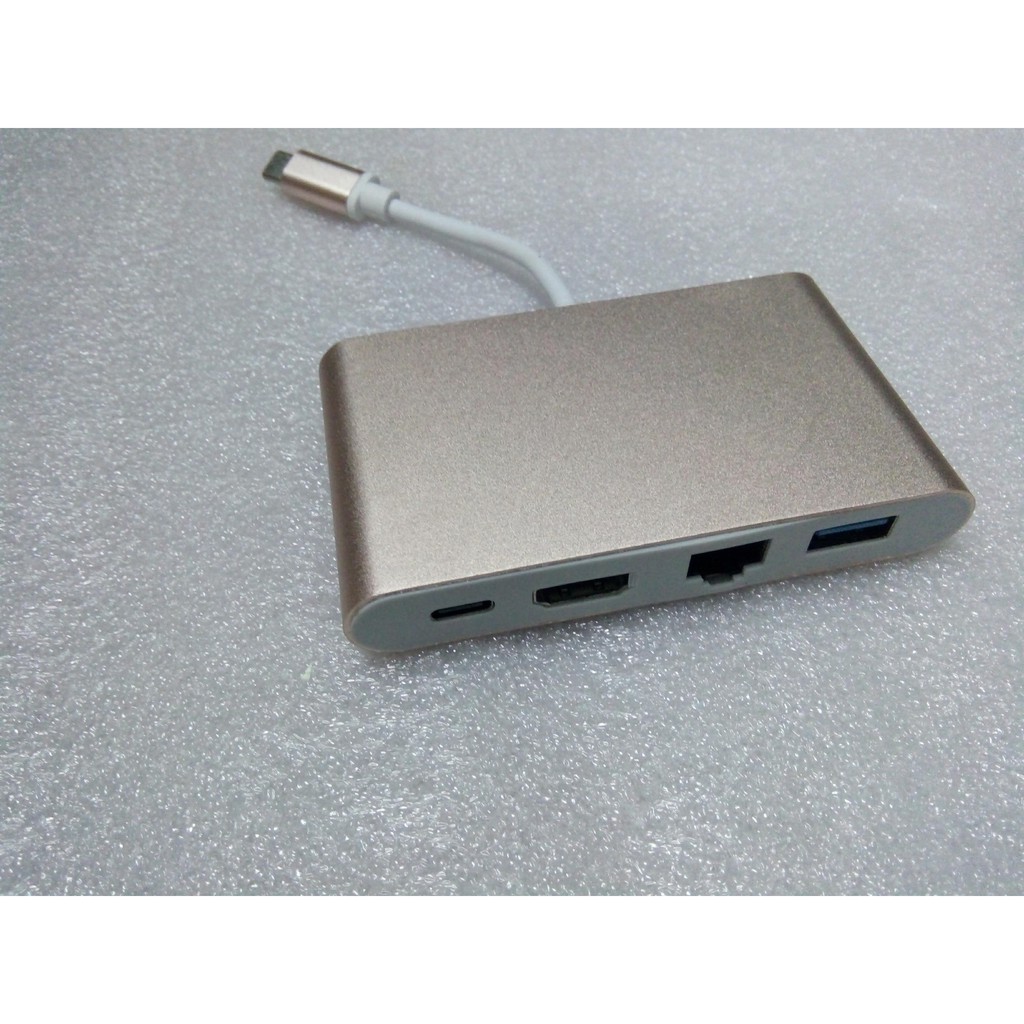 Cáp chuyển Type C to Ethernet-HDMI-USB-TYPE C