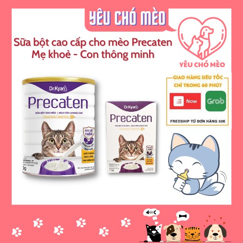 Sữa Cho Mèo Precaten Dr.Kyan - Sữa Bột Cao Cấp Cho Mèo Con, Mèo Thiếu Dinh Dưỡng