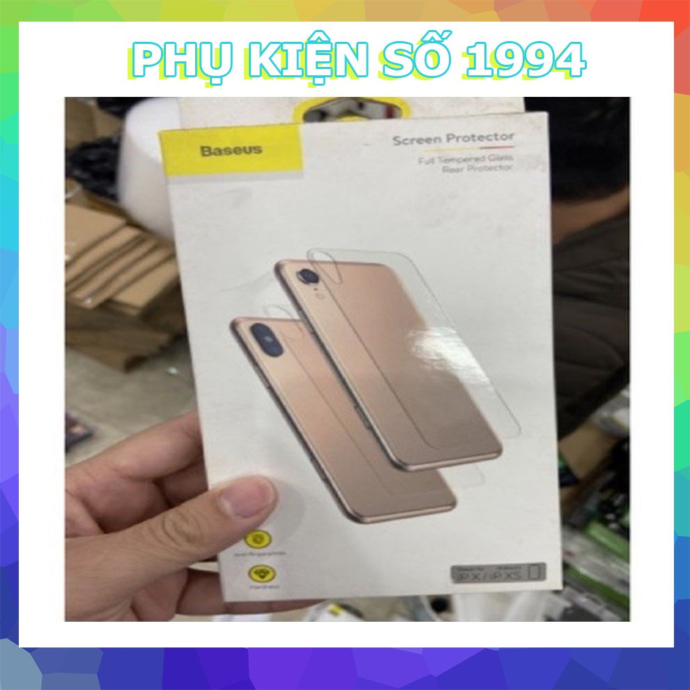 Miếng Dán Kính Cường Lực iPhone X/xs/xsmaxx Mặt Sau Baseus