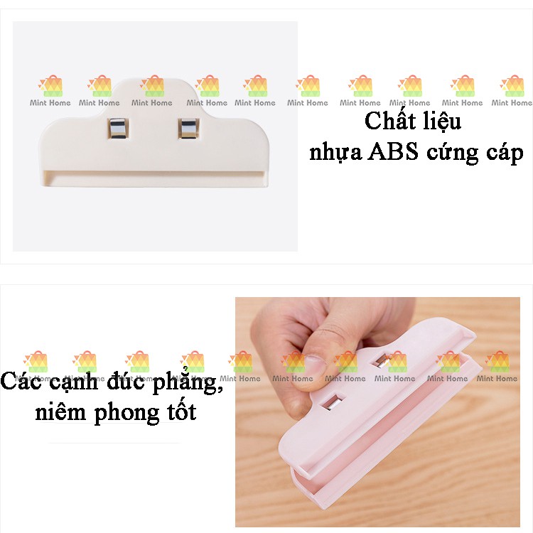 Kẹp miệng túi lớn bảo quản thực phẩm gói gia vị chất liệu nhựa siêu chắc chắn như dùng máy hàn mini cầm tay L2 B09