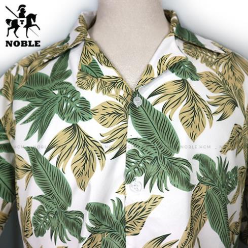 Set đồ đôi nam nữ áo sơ mi nam - đầm nữ thiết kế đi du lịch thời trang Miamo TN38 (KÈM Ả .