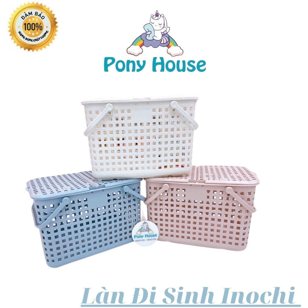 Làn Đi Sinh , Đựng Đồ Đi Sinh Cho Mẹ Và Bé có nắp nhựa inochi TOKYO cao cấp