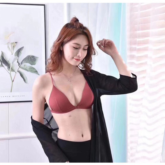 Áo Bra Nữ Cài Trước ⭐FREESHIP⭐ Áo Ngực Dây Chéo - Không Gọng B715