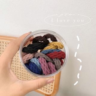 Set 20 Thun Cột Tóc Không Đường May Co Giãn Tốt