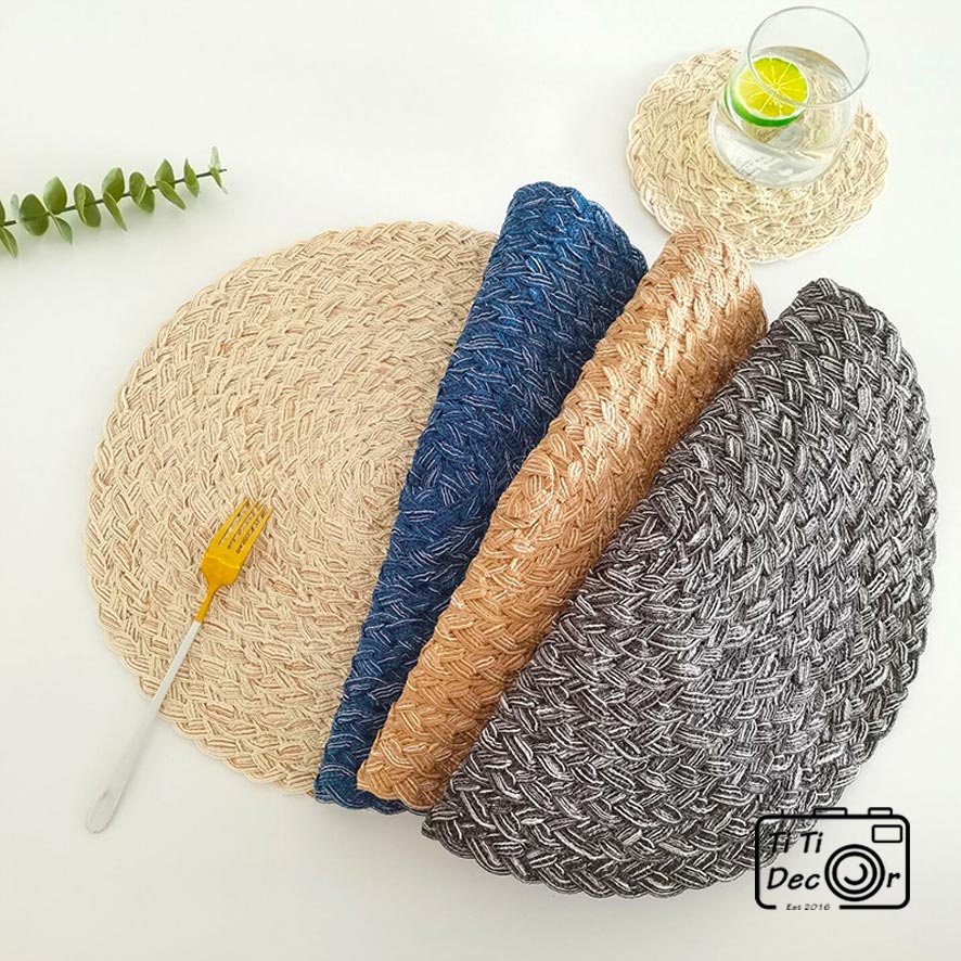 Miếng Lót Nồi TiTi Decor Cách Nhiệt, Tấm Lót Bàn Ăn, Chén Dĩa, Phụ Kiện Nhà Bếp, Bàn Tiệc