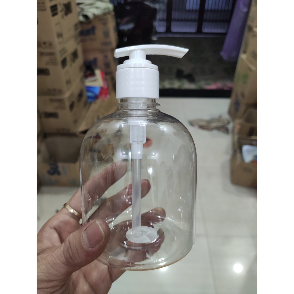Bình 500ml đựng nước hoặc dạng lỏng có vòi bơm tay bằng nhựa tiện dụng | BigBuy360 - bigbuy360.vn