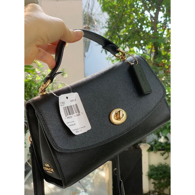 Túi xách Coach auth sale (4 màu: đen,xanh, trắng logo, vàng)