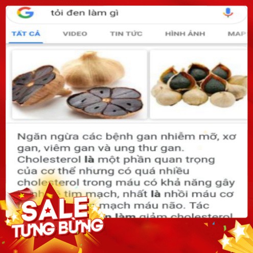 Giá rẻ nhất Tỏi đen cô đơn Phương Đông gói tiêu chuẩn500g