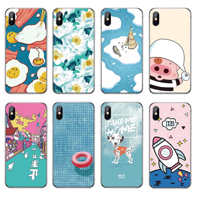 Ốp Điện Thoại TPU Mềm Hình Hoa Hướng Dương Dễ Thương Cho iPhone X XR XS Max