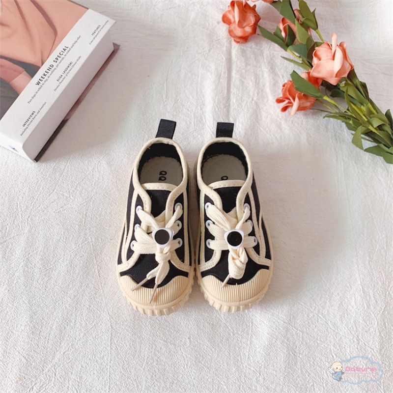 Giày Canvas Đế Mềm Thoáng Khí Phong Cách Hàn Quốc Cho Bé