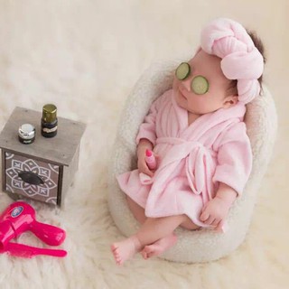 Bộ Khăn Choàng Tắm Quấn Bé Sơ Sinh Chụp Ảnh Nghệ Thuật