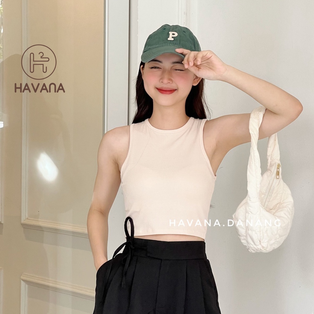 Áo ba lỗ nữ, croptop sát nách nữ ôm body AE180