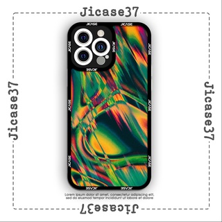 Ốp lưng iphone và samsung xiaomi oppo cạnh vuông Jicase ánh aurora cực quang 