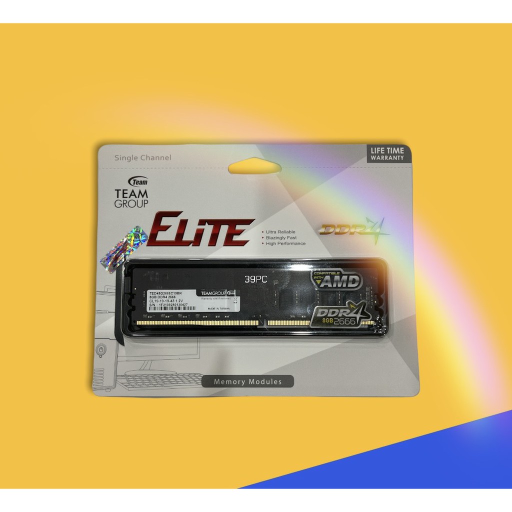 Ram Máy Tính TeamGroup Elite DDR4 8gb - 16gb 2666 / 3200 New