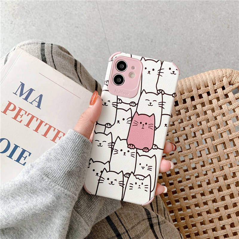 Ốp lưng da chống rớt cho iPhone 12 Pro Max iP11 6 7 8 Plus | BigBuy360 - bigbuy360.vn